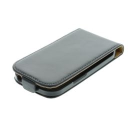 FLIP калъф за Samsung Galaxy S3 mini Естествена кожа Black