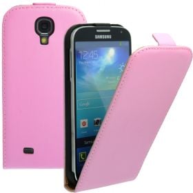 FLIP калъф за Samsung Galaxy S4 i9500 Естествена кожа Pink