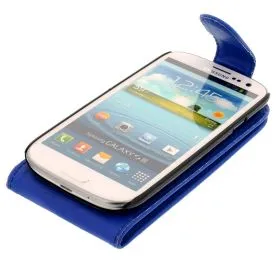FLIP калъф за Samsung Galaxy S3 i9300 Dark Blue (Nr 11)