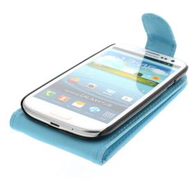 FLIP калъф за Samsung Galaxy S3 i9300 light Blue (Nr 19)