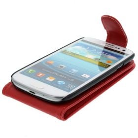 FLIP калъф за Samsung Galaxy S3 i9300 Red (Nr 7)