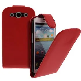 FLIP калъф за Samsung Galaxy S3 i9300 Red (Nr 7)