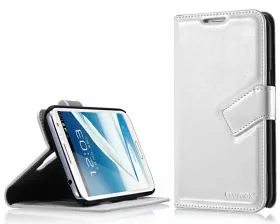 Blumax PU Wallet Bookstyle Case Samsung Galaxy Note 2 N7100 White