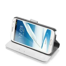 Blumax PU Wallet Bookstyle Case Samsung Galaxy Note 2 N7100 White
