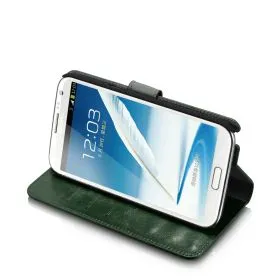 Blumax PU Wallet Bookstyle Case Samsung Galaxy Note 2 N7100 Green