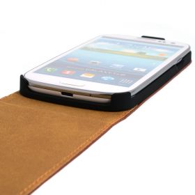 FLIP калъф за Samsung Galaxy S3 i9300 Естествена кожа Brown