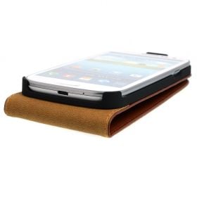 FLIP калъф за Samsung Galaxy S3 i9300 Естествена кожа Brown