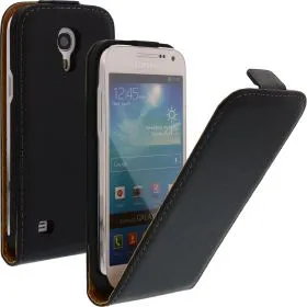 FLIP калъф за Samsung Galaxy S4 mini Естествена кожа Black