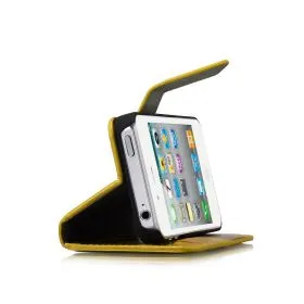 Blumax PU Wallet Bookstyle Case iPhone 4 4S Yellow
