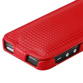 Slim FLIP калъф за iPhone 5 Red