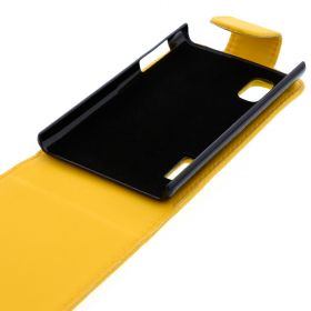 FLIP калъф за LG E610 Optimus L5 Yellow