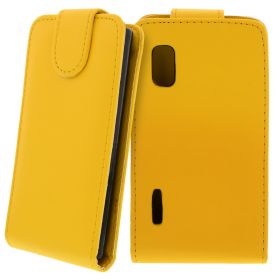 FLIP калъф за LG E610 Optimus L5 Yellow