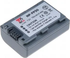 Батерия за видеокамера Sony NP-FP50, Сива, 750 mAh