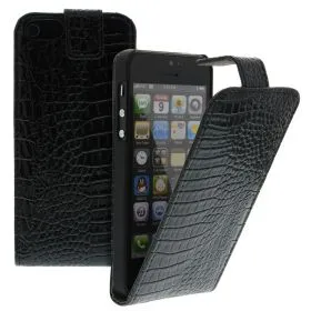 Калъф за телефон iPhone 5 croco black
