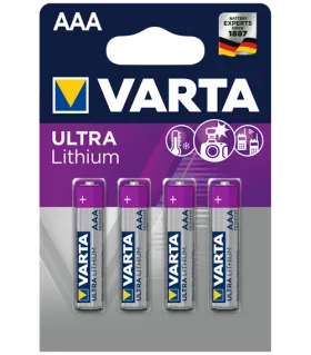 Литиеви батерии AAA - Varta Lithium AAA - 4 броя