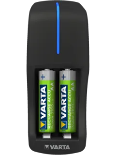 Мини зарядно устройство Varta + 2 батерии АА 2100 mAh