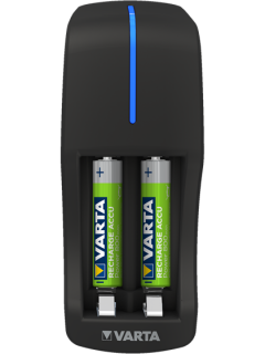 Мини зарядно устройство Varta + 2 батерии AAA 800 mAh