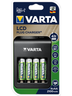 Зарядно устройство Varta с 4 батерии AA 2100 mAh + слот за 9V батерия