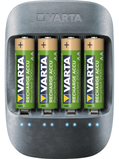 ЕКО зарядно устройство Varta с 4 батерии АА 2100 mAh