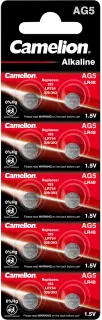 Алкални батерии AG5 - LR754 - 393 - 193 - Camelion