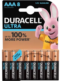 Алкални батерии ААА Duracell Ultra Power MX2400 AAA - 8 броя