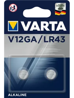 Алкални батерии LR43 Varta V12GA - AG12 - 1.5V