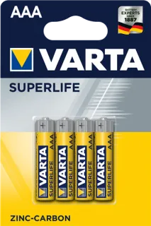 Цинкови батерии R3 AAA Varta Superlife AAA