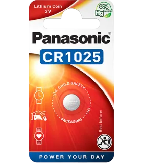Литиева батерия CR1025 Panasonic CR1025 - 3V