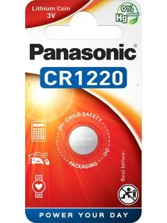 Литиева батерия CR1220 Panasonic CR1220 - 3V