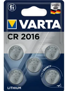 Литиеви батерии CR2016 Varta CR2016 - 3V - 5 броя
