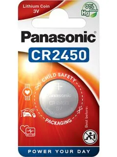 Литиева батерия CR2450 Panasonic CR2450 - 3V