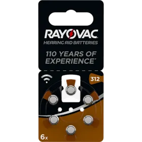 Батерии за слухов апарат номер 312 - Rayovac Acoustic