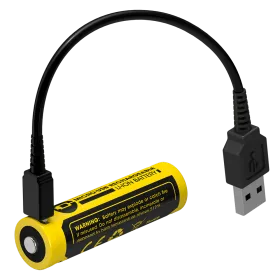 Литиево-йонна батерия AA 14500 Nitecore AA - 750 mAh 3.7V + USB