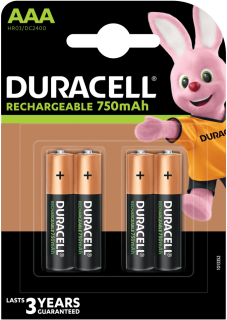 Акумулаторни батерии AAA Duracell Stay Charged AAA - 750 mAh - BL4