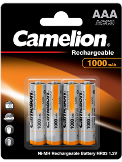 Акумулаторни батерии ААA Camelion Rechargeable AAA - 1000 mAh - BL4