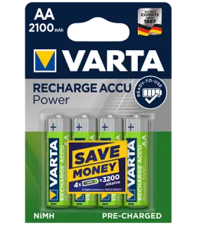 Акумулаторни батерии АА Varta Ready2Use AA - 2100 mAh - BL4