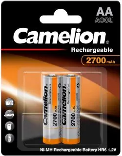 Акумулаторни батерии АА Camelion Rechargeable AA - 2700 mAh