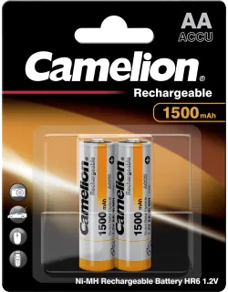 Акумулаторни батерии АА Camelion Rechargeable AA - 1500 mAh