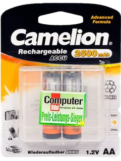 Акумулаторни батерии АА Camelion Rechargeable AA - 2500 mAh