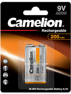 Акумулаторни батерии 9V 200 mAh - Camelion