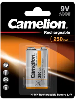 Акумулаторна батерия 9V Camelion 9V - 250 mAh