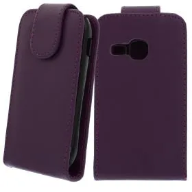 FLIP калъф за Samsung Galaxy Mini 2 GT-S6500 Purple
