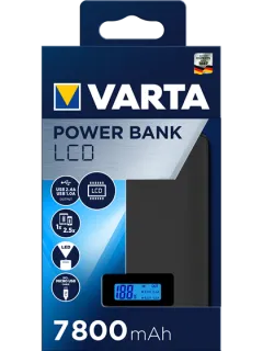 Външна батерия за телефон Varta Power Bank 7800 mAh с LCD