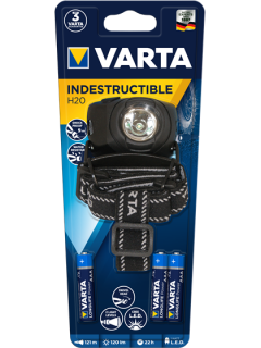 Cree LED Фенер за глава Varta Indestructible H20 с 3 батерии ААА