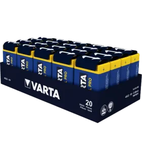 Алкални батерии 9V Varta Industrial 9V - 20 броя