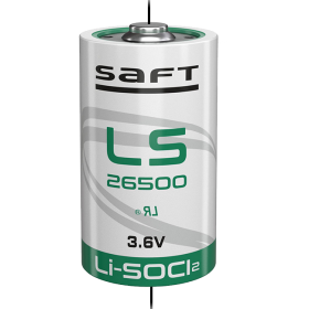 Батерия LS 26500 SAFT Li-SOCl2 3.6V 7700 mAh с Аксиална пластина