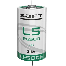 Батерия LS 26500 SAFT Li-SOCl2 3.6V 7700 mAh с Аксиална пластина