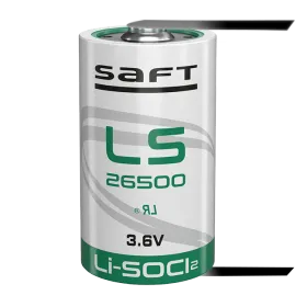 Батерия LS 26500 CNR SAFT Li-SOCl2  3.6V 7700 mAh с пластини