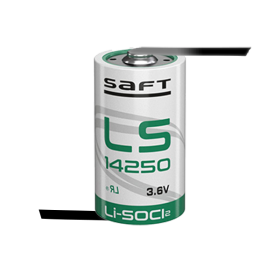 Батерия Saft LS14250-CNR 3.6V 1/2AA - 1200 mAh с пластини разнопосочни