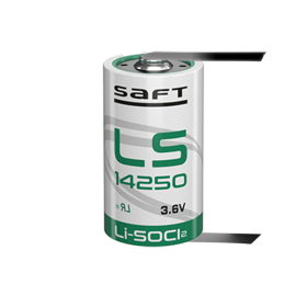 Батерия Saft LS14250-CNR 3.6V 1/2AA - 1200 mAh с пластини еднопосочни